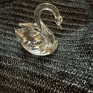 Crystal Swan Home Decor Accent